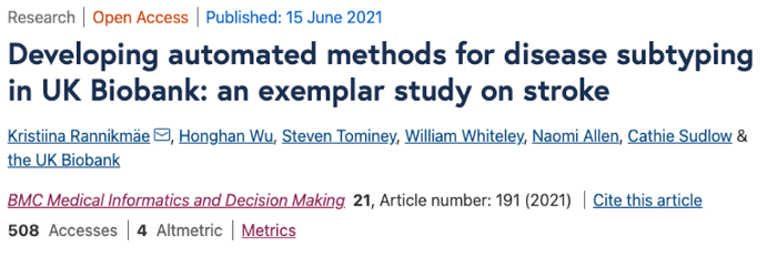 UKB Stroke Paper